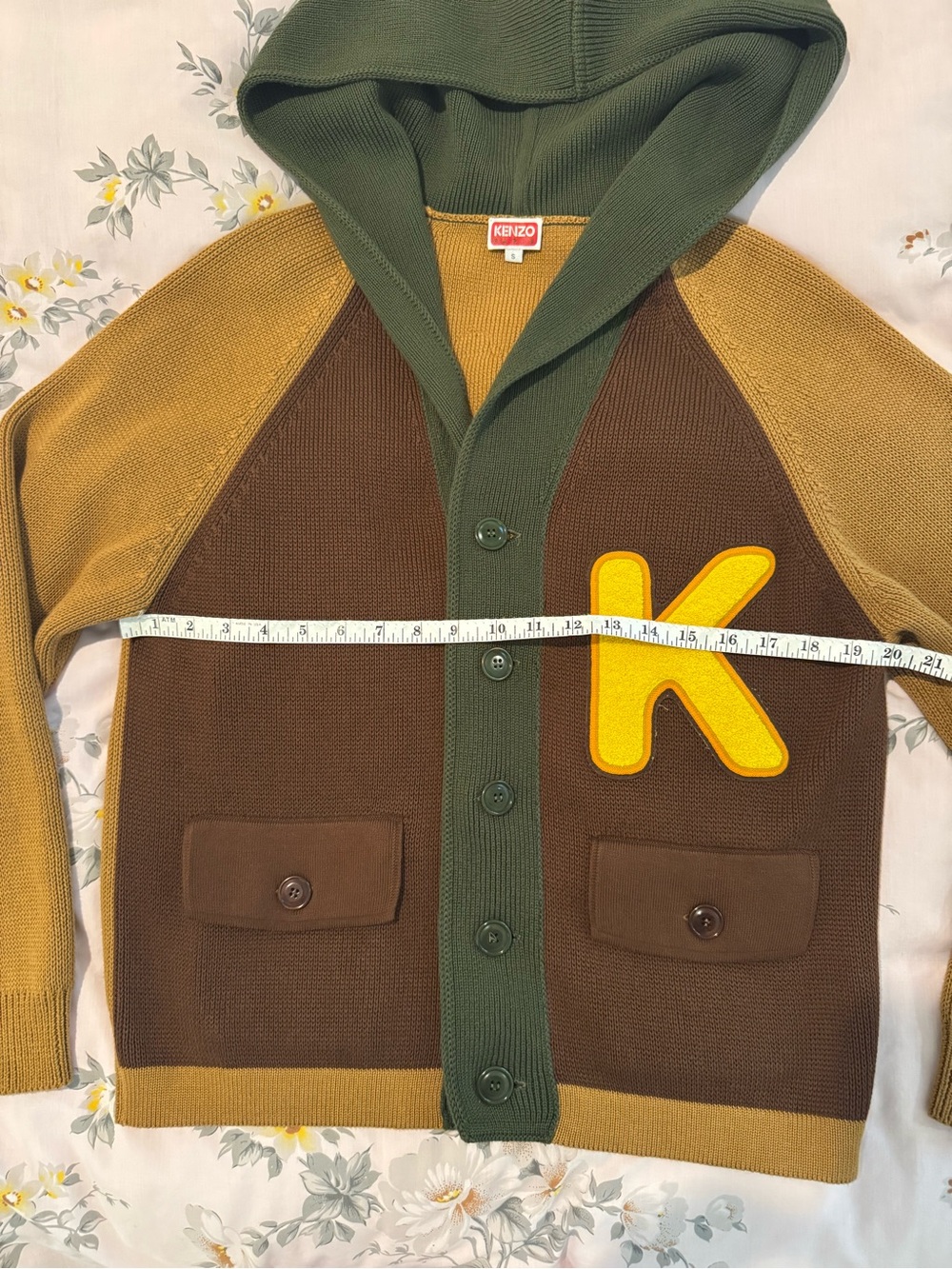 Kenzo Colour-Block Cotton Cardigan - Picture 10 of 11
